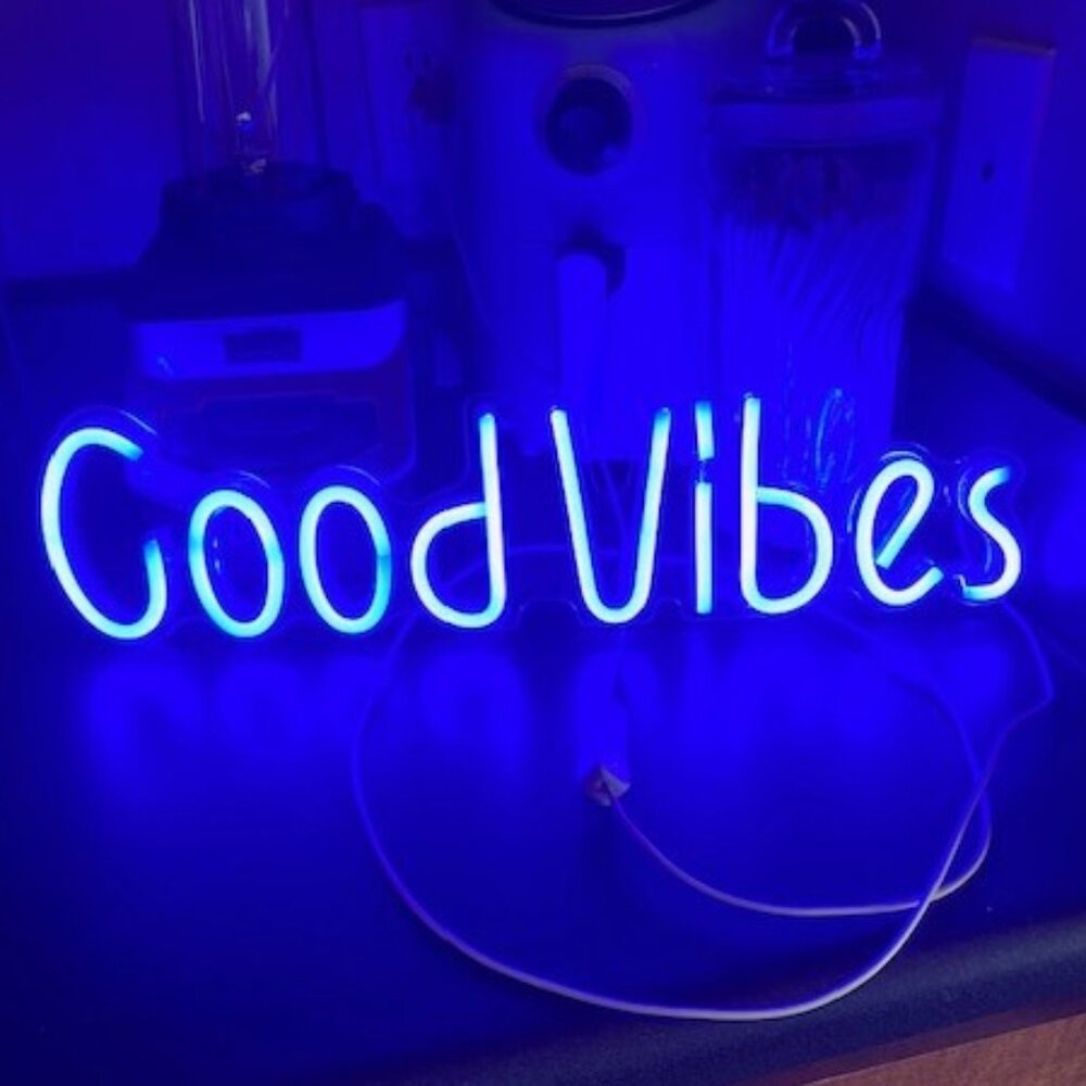 Good Vibes acrylic lighted sign